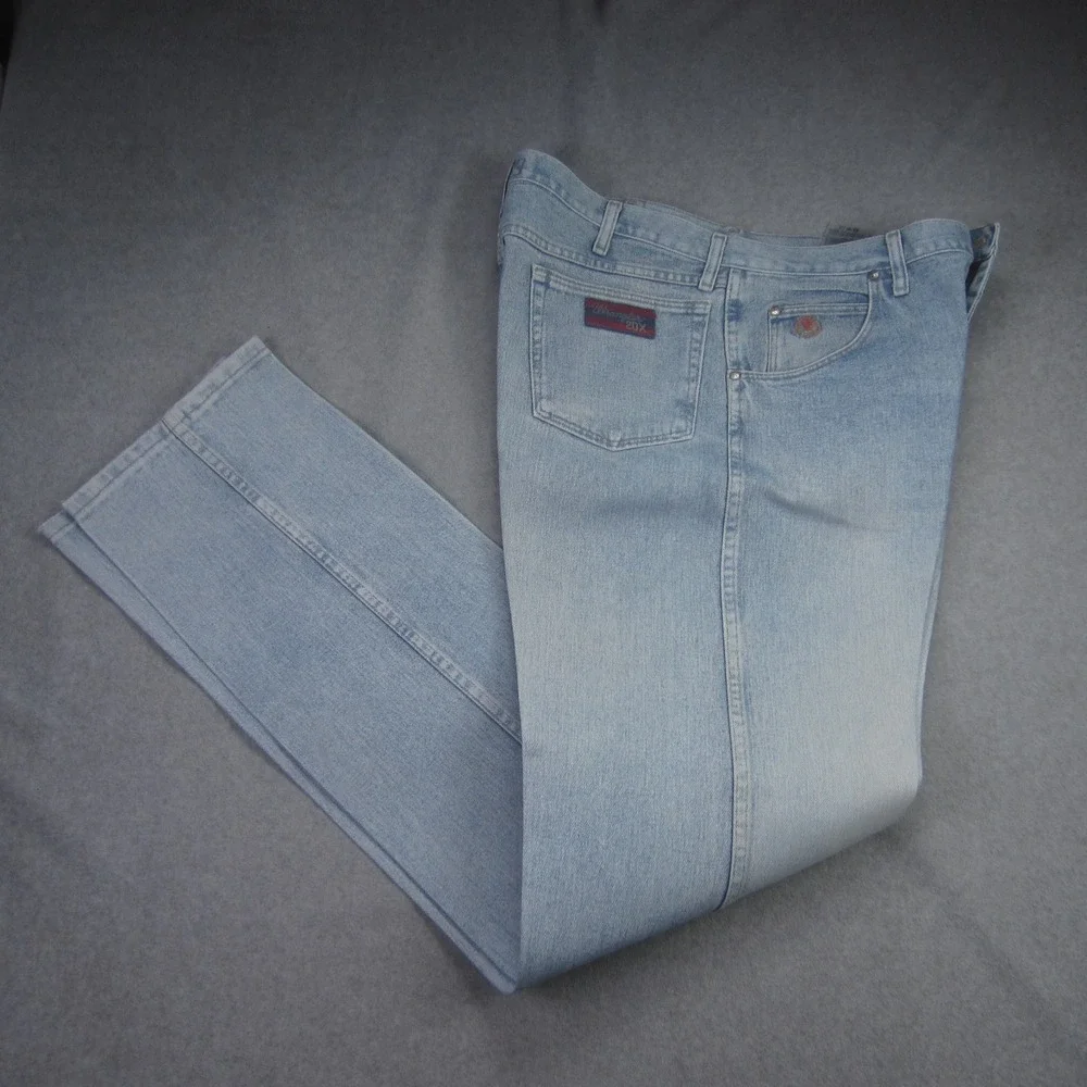 Wrangler 20X Jeans‎ Mens 38x33 Style 22 Original Light Wash Denim